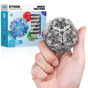 Dyrdm Magnetic Fidget Sphere 12 Pcs Magnetic Fidget Toy Desk Toys For Office And Stress Relief Anxiety For Adults Magnets S