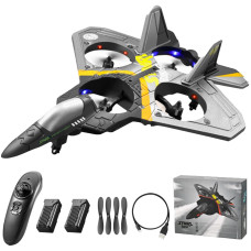 Goolrc V17 Remote Control Plane 24Ghz Foam Rc Airplanes Jet Fighter Stunt Rc Airplane With Spinning Drone Gravity Sensing Stun