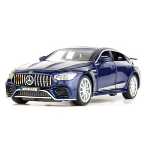 Wakakac 132 Diecast Car Benz Amg Gt63 Model Car Pull Back With Sound And Light Toy Car For Boys Girls Adult Giftblue