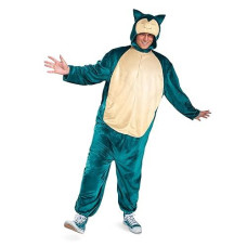 Disguise Snorlax Costume, Official Pokemon Classic Adult Costume And Headpiece, Size Small/Medium