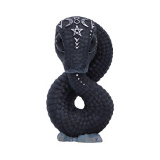 Nemesis Now Cult Cuties Ouroboros Snake 96Cm Resin Black Ouroboros Occult Snake Figurine Scarily Adorable Snake Figurine S