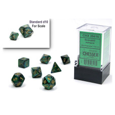 Chessex Dice Set 10Mm Scarab Jadegold Green Plastic Polyhedral Dice Set Dungeons And Dragons Dd Dnd Ttrpg Dice Includes