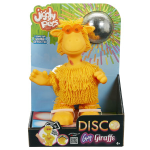 Eolo Jiggly Pets Kids Gigi The Rubbery Dancing Disco Giraffe Toy Full Body Movement Booty Shaking Jungle Music Sound Effects