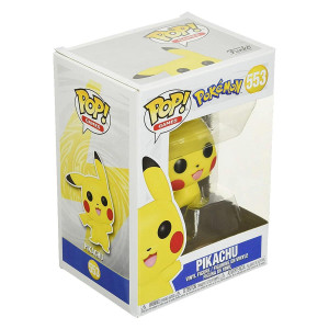 Pokemon Pop Games Vinyl Figure Pikachu Waving Flocked 9Cm