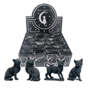 Nemesis Now Lucky Black Cats 9Cm Display Of 24 Polyresin U4207M8