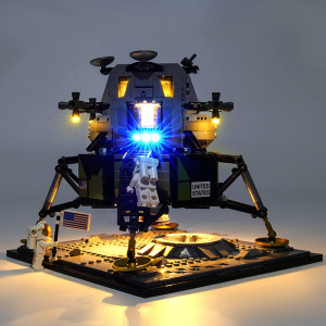 Seemey Lighting Kit Led For Lego Nasa Apollo 11 Lunar Lander 10266 Moc Block Accessories Awesome Visual Just Led Not Legob