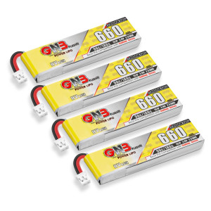 4Pcs 660Mah 1S Lipo Batteries 38V Lihv Battery 90C180C Jstph20 Connector For Eachines Trashcan Emax Tinyhawk Freestyle Ii Sn