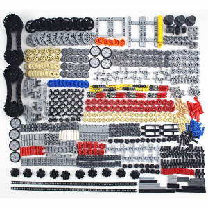 Ttlyhek 1533 Pcs Technical Parts Building Block Accessories Vehicles Gears Cross Axles Wheels Connector Pieces Set Chain Link Pi