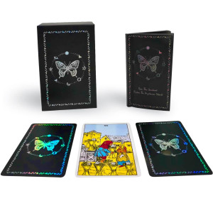 Spiritdust Tarot Cards Deck 78 Original Tarot Deck For Beginners With Guide Book Holographic Tarot Deck Portable Tarot Box