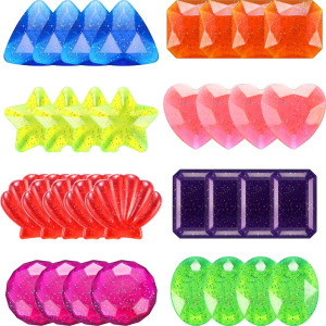 32 Pieces Big Dive Gem Pool Toys Colorful Precious Dive Gems Diving Toys Sinking Swimming Pool Toys Treasure Swimming Pool Dive