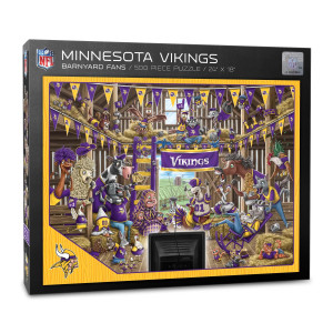 Youthefan Nfl Minnesota Vikings Barnyard Fans 500Pc Puzzle