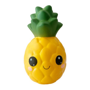 Funnysquee Slow Rising Big Eyes Pineapple Squishies Toy For Kids Birthday Gift Cute Fruit Stress Relief Simulation Lovely Squish