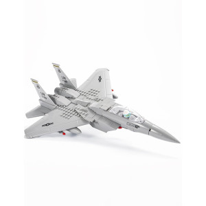 Semky Military F15 Eagle Fighter Jet Air Force Building Block Set 262 Pieces Toys Gifts For Military Fans And Kid