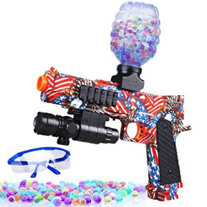 Electric Gel Ball Blaster Automatic Splatter Ball Blaster With 35000 Water Beads For Outdoor Yard Backyard Shooting Games Ideal