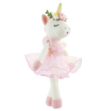 Justqunseen Unicorn Stuffed Animals Plush Ballerina Baby Doll Unicorn Toys For Girls Age 46 Stuffed Animals For Girls 4 Year