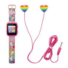 Playzoom Kids Smartwatch Earbuds Set Video Camera Selfies Stem Learning Educational Fun Games Mp3 Music Player Audio Books