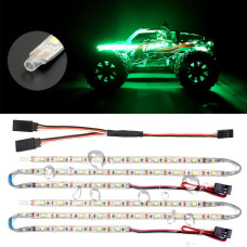 Elechawk Waterproof Led Light Strips For Rc Cars Trucks Airplanes Boats Drones Fixed Wing Ar Wing Model Underglow Light Green