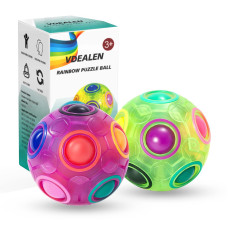 Vdealen Magic Rainbow Puzzle Ball Fidget Ball Puzzle Game Brain Teaser Toy For Boys Girls Age 3 And Up Birthday Party Chris