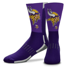 Fbf Nfl V Curve Minnesota Vikings Socks Minnesota Socks For Men And Women Crew Socks For Game Day Minnesota Vikings Purple