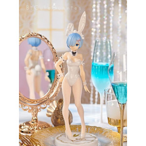 Furyu Rezero Starting Life In Another World Rem Bicute Bunnies Pvc Figure Multicolor White Pearl Color Version