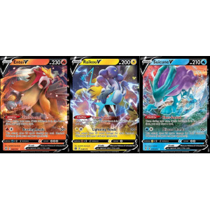 Suicune V Entei V Raikou V Pokemon Legendary Card Lot Evolving Skies Brilliant Stars 031203022172048172