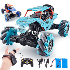 Tadozic 114 Scale 4Wd Metal Gesture Sensor Rc Car 360 Rotating Hand Controlled Monster Truck All Terrains Remote Control Car V