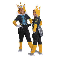 Disguise Tails Costume For Kids, Official Sonic Prime Costume And Headpiece, Size (10-12)