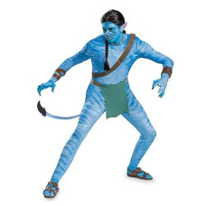 Avatar Jake Costume, Official Disney Avatar Way Of The Water Adult Costume, Size (50-52)