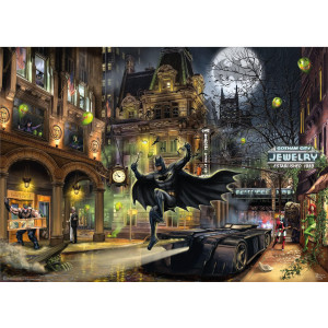 Ceaco Thomas Kinkade Dc Comics Batman Gotham City 1000 Piece Jigsaw Puzzle