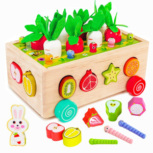 Toddlers Montessori Preschool Learning Toys Educational Toys For 2 3 4 Year Old Boys Girls Montessori Wooden Toys Birthday Gif