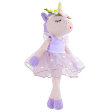 Justqunseen Unicorn Stuffed Animals Plush Ballerina Baby Doll Unicorn Toys For Girls Age 46 Stuffed Animals For Girls 4 Year