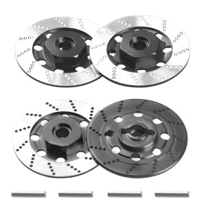 4Pack Vgoohobby Metal 12Mm Rc Car Hex Hub 12Mm Brake Disc Wheel Hubs Adapter Spacer Compatible With Traxxas Tamiya Redcat Hsp Hp