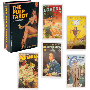 Pulp Magazines Themed Tarot Card Deck With Characters From The History Of Pulp Illustration Boxed Set With 78 Cards