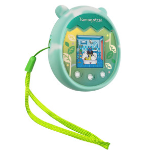 Safsou Silicone Cover Compatible With Tamagotchi Pix Interactive Virtual Pet Game Machine Protective Skin Sleeve Shell For Tama