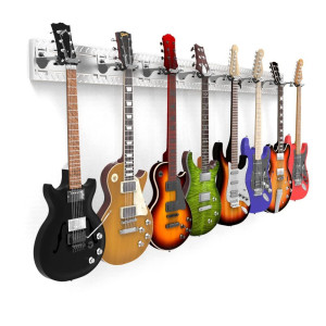 Horizontal Guitar Wall Mount 8 Guitar Hooks Guitar Accessories Guitar Rack Guitar Hanger Wall Mount Guitar Holder Stand Banj