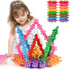 Tomyou 400 Pieces Building Blocks Kids Stem Toys Educational Building Toys Discs Sets Interlocking Solid Plastic For Preschool K