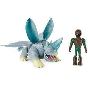 Dreamworks Dragons Adventure Set Dangelo And Plowhorn Figures The Nine Realms Kids Toys For Age 4 And Up