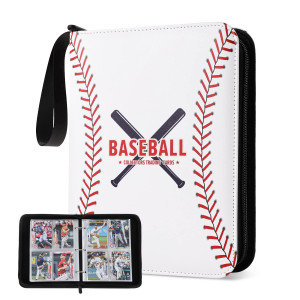 Baseball Card Binder With Sleeves 440 Pockets Gifts For Baseball Card Collectors Trading Card Holder Compatible With Topps Car