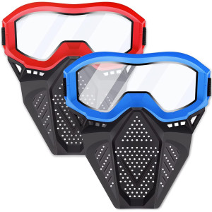 Yscare 2Pack Tactical Mask Compatible With Nerf Rival Apollo Zeus Khaos Atlas Artemis Blasters Rival Mask Full Mask Protect Eye