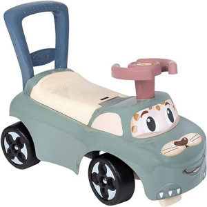 Smoby Little Smoby Car Rideon Walker Function Steering Wheel Toy Box From 10 Months Made In France 140501 Sage