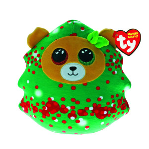 Ty Squish A Boo Everett Bear Green Christmas Tree Small 10