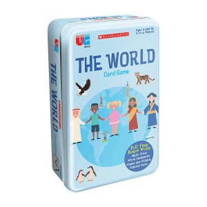Scholastic The World card game Tin 2-4 Players