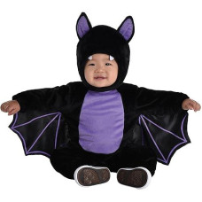 Party City Classic Bat Halloween Costume For Infants 6-12M