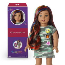 American Girl Truly Me 18Inch Doll 120 With Hazel Eyes Darkbrown Hair Whighlights Tan Skin Tshirt Dress For Ages 6