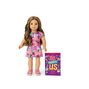 American Girl Truly Me 18Inch Doll 118 With Hazel Eyes Caramel Hair Whighlights Light Skin Tshirt Dress For Ages 6