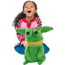 Elainren Sleepy Frog Plush Cute Toy Creative Frog Stuffed Animals Green Frog Plushie Hug And Cuddle With Squishy Fabric And Stu