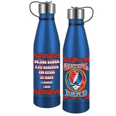 Icup Grateful Dead Steal Your Face One Band 17 Oz Stainless Steel Pin Bottle