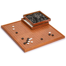 Yellow Mountain Imports Rosewood 1Inch Folding Go Game Set Board With Double Convex Melamine Stones Classic Strategy Board Ga