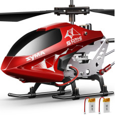 Syma Rc Helicopter For Adults Kids With Altitude Hold 2 Rechargeable Battery Rose Red