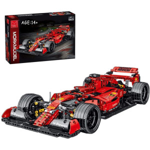Daxx Racing Car Formula F1 MOC Building Blocks and Construction Toy, Adult Collectible Model Sports car Set to Build, 1:14 Scale Car Building Kits Compatible with Lego (1100 Pieces)